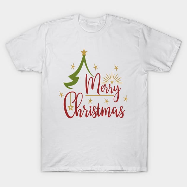 Merry Christmas T-Shirt by MichelAdam